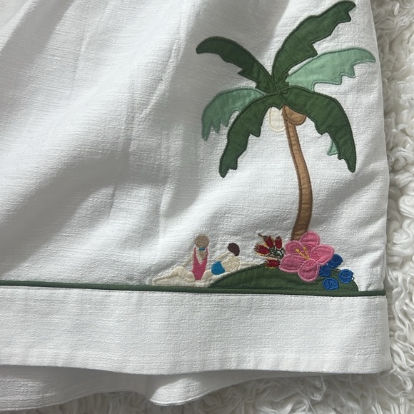 Zimmerman Clover Appliquéd Palm Tree cotton shorts size 2 - Picture 5 of 11